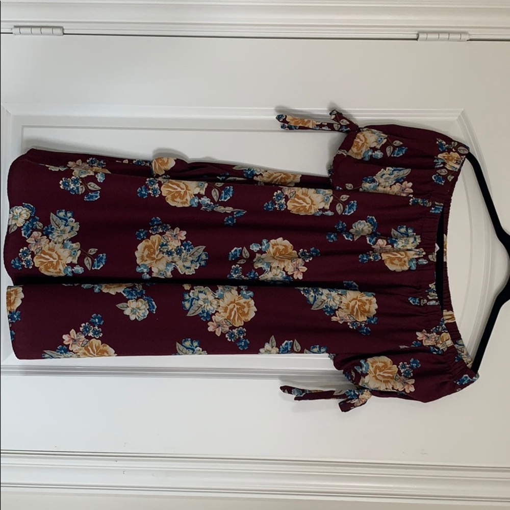 Off the shoulder shift dress